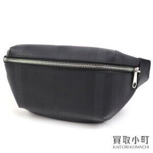 Burberry Belt Bag Charcoal Black Leather London Check SONNY BODY